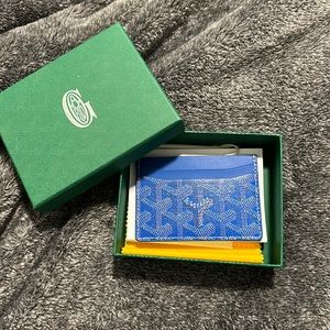 Goyard Blue Card Holder Brand New